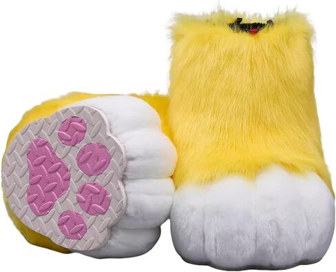 Fursuit Furry Feet Paws Shoes Cute Slip-On Cosplay for Anime Conventions Comic Cons Halloween Gatherings Costume Parties in Saudi Arabia