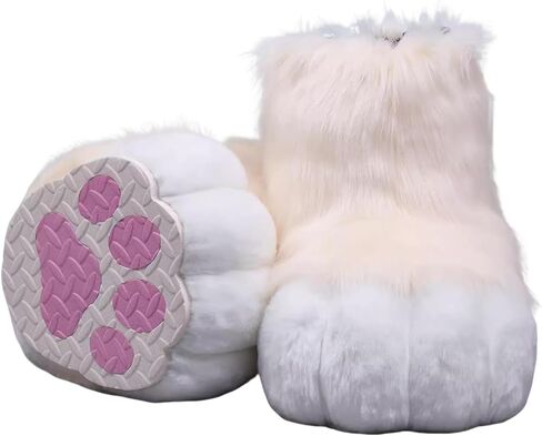 Fursuit Furry Feet Paws Shoes Cute Slip-On Cosplay for Anime Conventions Comic Cons Halloween Gatherings Costume Parties in Saudi Arabia