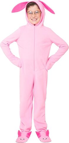 بدلة INTIMO A Christmas Story للأطفال Ralphie Deranged Pink Bunny البدلة ذات القلنسوة بدلة الاتحاد بيجامة in Kuwait