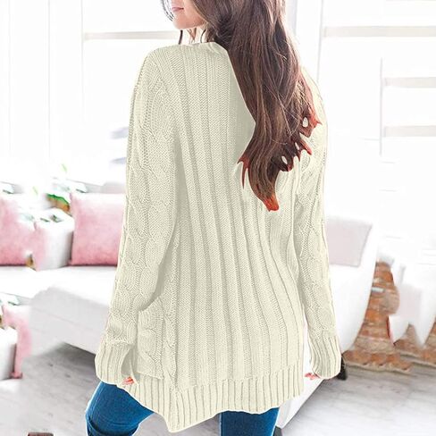 Long Cardigan Sweaters for Women with Pockets Long Sleeve Button Down Cardigans Knitted Warm Outerwear Winter Coat in Saudi Arabia
