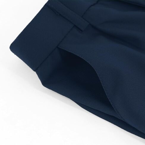 Boys School Uniform Pants Elastic Back Waistband Dress Performance Pants Straight Leg Fit for Kids 3-14 Years in Saudi Arabia