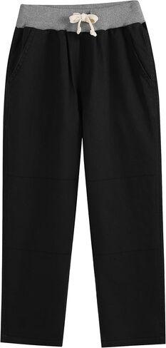 Boys School Uniform Jogger Pants Kids Stretch Drawstring Joggers with Pockets Toddler Pull-on Pants(2-12Years) in Kuwait