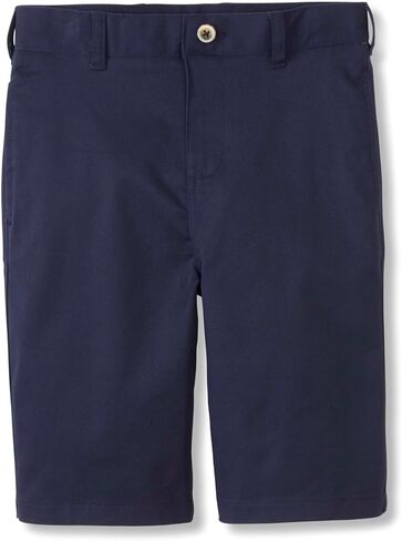 French Toast Girls Adjustable Waist Flat Front Shorts, Uniform Navy, 10 US in Saudi Arabia