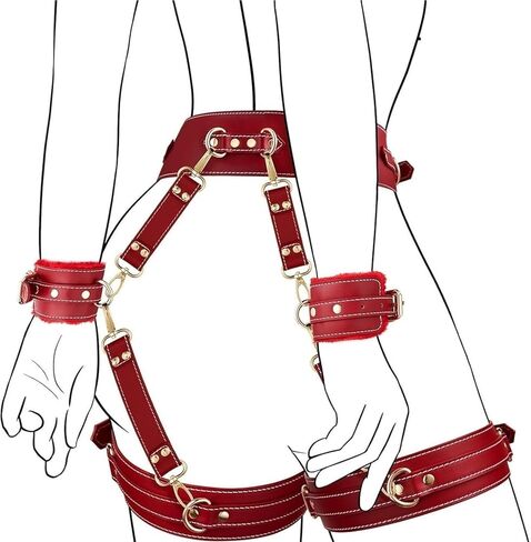 LUXINGLU Women Punk Waist Belts PU Thigh Harness Goth Belt Leg Garter Body Harness Belt for Nightclub Dress Accessories in Saudi Arabia