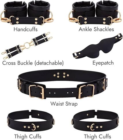 LUXINGLU Women Punk Waist Belts PU Thigh Harness Goth Belt Leg Garter Body Harness Belt for Nightclub Dress Accessories in Saudi Arabia