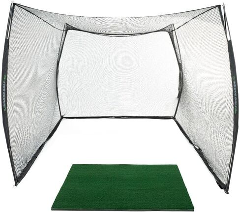 Hitting Net 10' x 7' with Target Knotless Golf Net for Indoor and Outdoor Practice - Arrives Ready to Assemble and Use in Kuwait