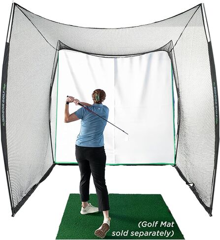 Hitting Net 10' x 7' with Target Knotless Golf Net for Indoor and Outdoor Practice - Arrives Ready to Assemble and Use in Kuwait