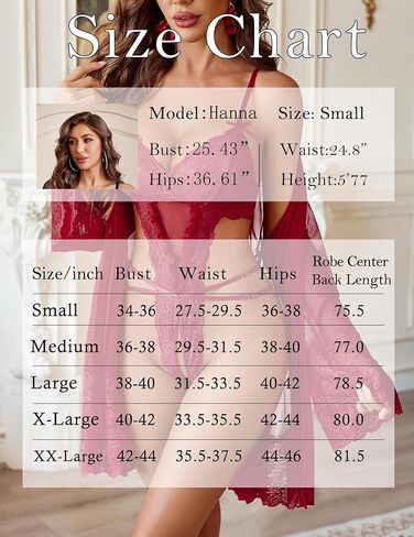 Avidlove Sexy Womens Lingerie Set 2 Piece Lace Teddy with Robe Mesh Bodysuit Nightgown in Saudi Arabia