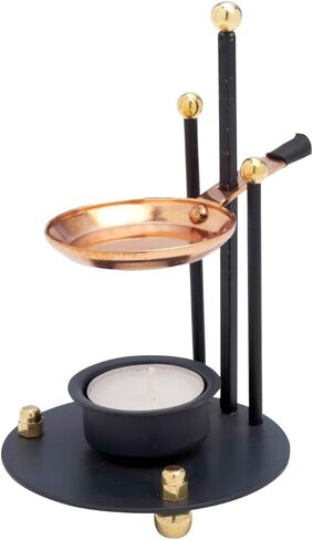 Incense Burner with Strainer Silver Nickel Plated [Handmade Adjustable Height 11 cm] Adjustable Incense Burner for Smoking with Tea Light (Included) in Kuwait
