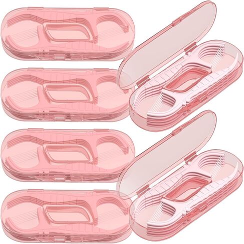Holy Rose Dental Floss Dispenser with 100 Picks - Flossers Case with 200 Floss Sticks,Mint Flavored,Dual-Line Design,is Perfect Tool for Teeth Cleaning. in Kuwait