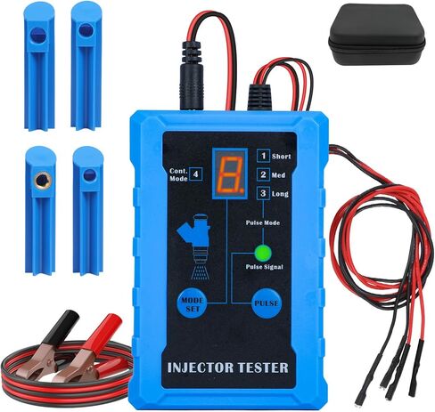 4-Cylinder Fuel Injector Cleaner Machine - 110V 2-in-1 Fuel Injector Cleaner & Tester, Ultrasonic Fuel Injector Cleaner with 9 Testing Functions for Most Vehicles in Kuwait