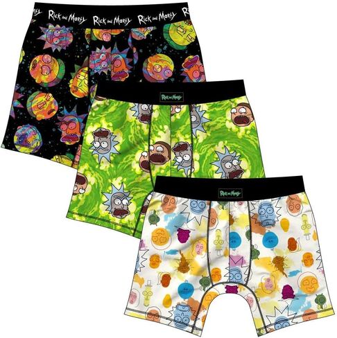 Bioworld Rick & Morty Men's Boxer Briefs (Pack of 3) in Kuwait