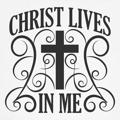 CafePress Christ Is In Me طباعة سوداء متقاطعة مع شورتات بوكسر مبتكرة، ملابس داخلية مضحكة in Kuwait