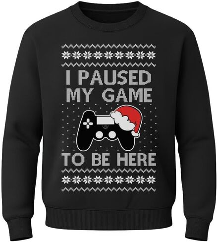 Tstars Gamer Retro Ugly Christmas Sweater Xmas Party Youth Kids Sweatshirt in Saudi Arabia