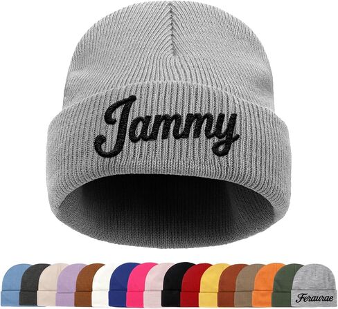 Personalized Toddlers Hat for Baby Boys Girls Gift Custom Kids Beanie Embroidered Knit Winter Hats in Saudi Arabia