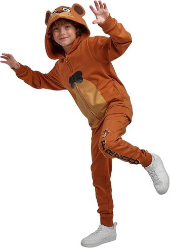 Bioworld Five Nights At Freddy’s Freddy Fazbear Boy’s 2-Pack Cosplay Zip Front Hoodie & Joggers Set in Saudi Arabia