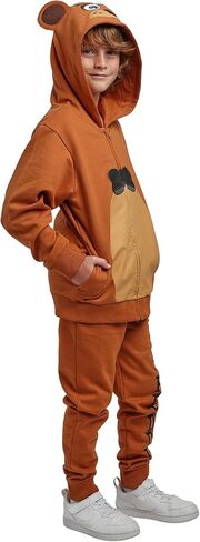 Bioworld Five Nights At Freddy’s Freddy Fazbear Boy’s 2-Pack Cosplay Zip Front Hoodie & Joggers Set in Saudi Arabia