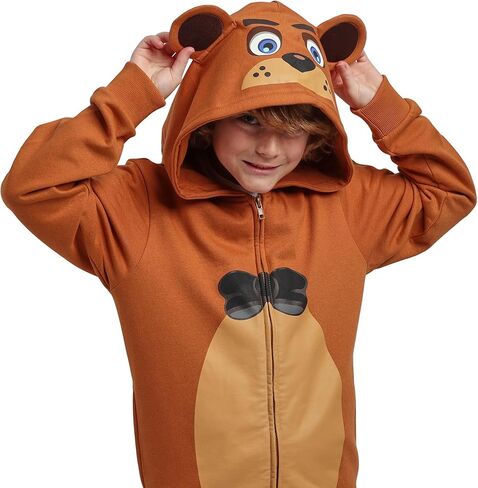 Bioworld Five Nights At Freddy’s Freddy Fazbear Boy’s 2-Pack Cosplay Zip Front Hoodie & Joggers Set in Saudi Arabia