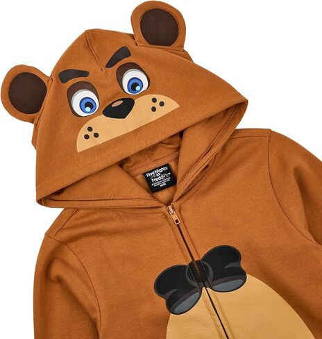 Bioworld Five Nights At Freddy’s Freddy Fazbear Boy’s 2-Pack Cosplay Zip Front Hoodie & Joggers Set in Saudi Arabia