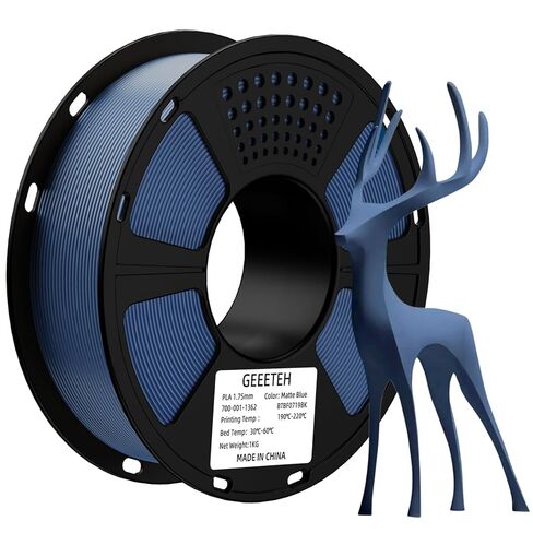 GEEETECH Matte PLA Filament 1.75mm,Black PLA Matte 3D Printer Filament 1kg Spool (2.2lbs), Dimensional Accuracy +/- 0.02 mm,1.75 PLA Filament Matte 3D Printing Filament in Kuwait