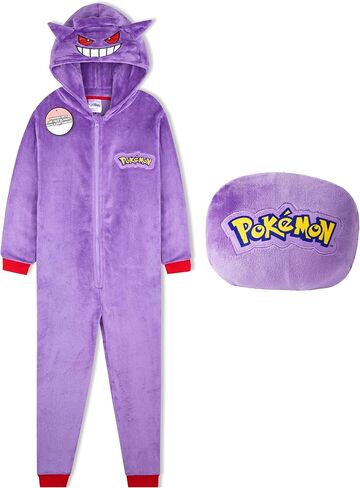 Pokemon One-Piece Pajamas for Boys, Teens, Fleece Jumpsuit, Pikachu Loungewear PJs, Gifts for Boys in Saudi Arabia