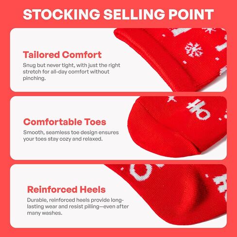 Giggling Getup 6 PCS Christmas Cotton Socks for Women, Plaid Crew Socks for Women Holiday, Christmas Party Gifts for Xmas in Saudi Arabia