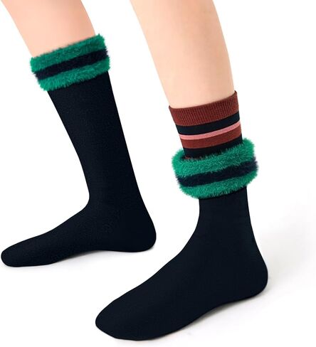 Leg Warmers for Women, Slouchy Mid-Calf Thermal Cable Knit for Fall Winter in Saudi Arabia