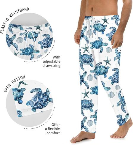 Bass Fish Pajama Pants, Cool Bass Fishing Pajama Bottoms for Men Women, Soft Novelty Pjs Sleepwear with Pockets in Saudi Arabia