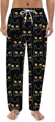 Bass Fish Pajama Pants, Cool Bass Fishing Pajama Bottoms for Men Women, Soft Novelty Pjs Sleepwear with Pockets in Saudi Arabia