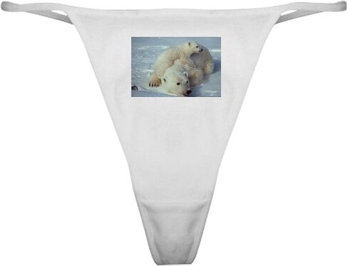 ملابس داخلية رفيعة كلاسيكية من CafePress Polar Bear Sniff، سراويل داخلية نسائية in Kuwait
