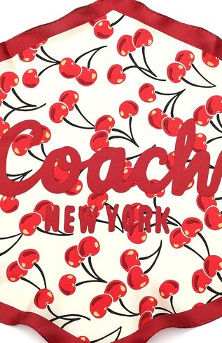 COACH Cherries Swirl Printed Silk Diamond in Saudi Arabia