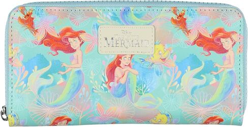 محفظة Bioworld The Little Mermaid بتصميم تحت البحر وسحاب كامل حول حقيبة يد من الجلد الصناعي in Saudi Arabia