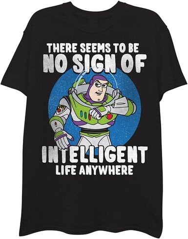 قميص رجالي من فيلم Toy Story - Woody وBuzz Lightyear وRex وPizza Planet - تي شيرت كلاسيكي إرتداد in Kuwait