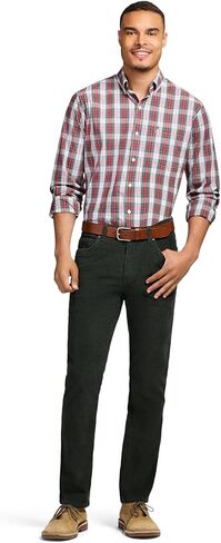قميص Izod رجالي طويل الأكمام للعطلات بأزرار سفلية in Kuwait
