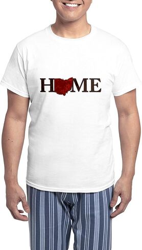 CafePress Ohio State Home Men's Light Pajamas Men's Novelty Light Pajama Set, Comfortable PJ Sleepwear in Saudi Arabia
