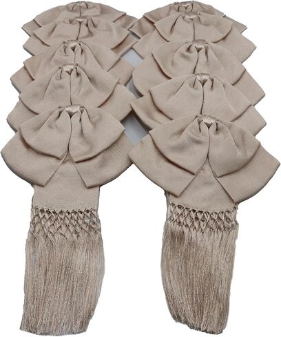 حزمة مكونة من 10 ربطات عنق شارو مكسيكية كبيرة مع شريط مطاطي وطرف مصنوع يدويًا بنسبة 100% (أحمر) in Kuwait