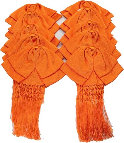 PACK OF 10 LARGE MEXICAN CHARRO BOW TIE WITH ELASTIC BAND AND 100% HANDMADE TIP (RED) in Saudi Arabia