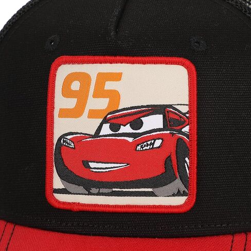 Cars McQueen Woven Patch Canvas and Mesh B5 Trucker Black in Saudi Arabia