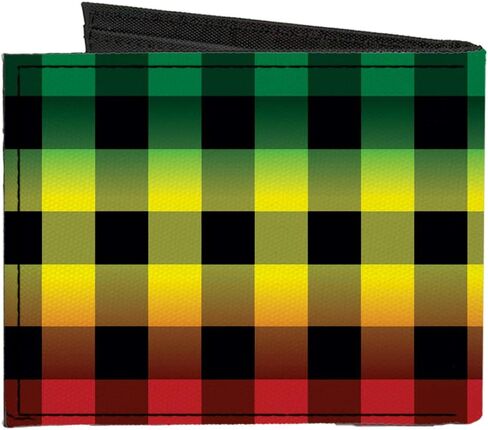 Buckle-Down Men's Standard Canvas Bifold Wallet Buffalo Plaid, 4.0" x 3.5" in Saudi Arabia