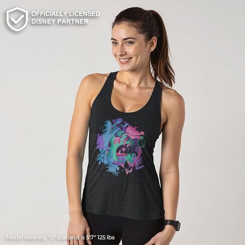 Disney Womens Alice in Wonderland Chaos Wonderland Tri-Blend Racerback Layering Tank in Saudi Arabia