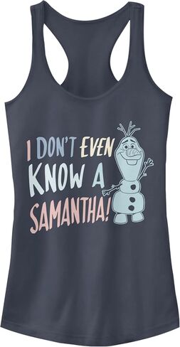 تي شيرت Disney Girls Frozen 2 I Don't Know Samantha ذو قصة ضيقة، بحاشية واسعة وظهر متسابق in Kuwait