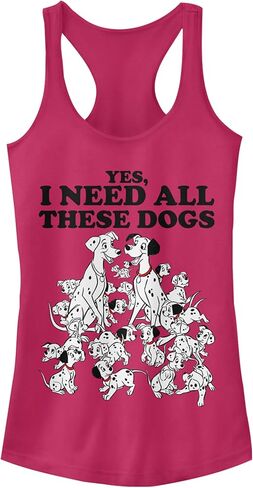 تي شيرت ديزني 101 Dalmations All This Dogs ذو مقاس نحيف، بحاشية واسعة من الخلف in Saudi Arabia