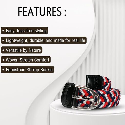 حزام مطاطي منسوج للأطفال - كاندي أبل in Kuwait