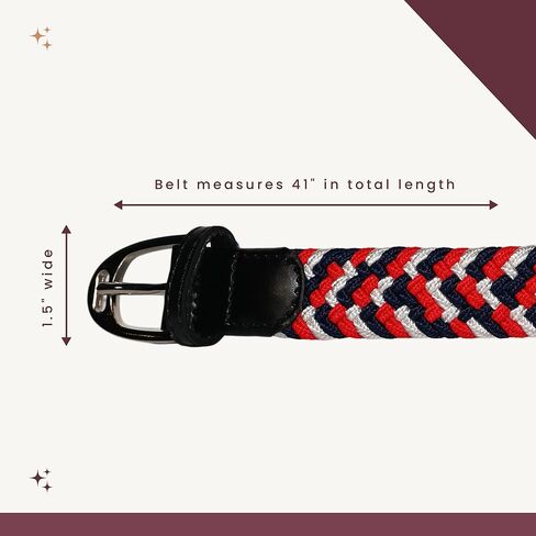 حزام مطاطي منسوج للأطفال - كاندي أبل in Kuwait