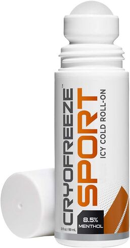 OMAX 2 Bottles CryoFreeze Pain Relief Menthol Roll On, Sport ICY Cold, Arthritis Pain Relief, Back Pain Relief, Muscle & Joint Pain Relief, Arnica, Made in USA, 3oz per/bottle in Saudi Arabia