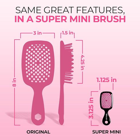 FHI Heat UNbrush Keychain Super Mini Hair Brush — Collectible Miniature Charm for Bags and Keys — Accessory for Beauty Lovers in Saudi Arabia