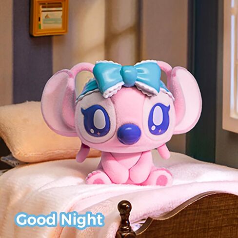 MINISO Disney Stitch Confession Flocked Surprise Box Pendant Mystery Blind Box Cute Collectible Keychain Charm Decorations for Key Backpack Birthday Gifts, Single Box in Saudi Arabia