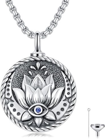 Evil Eye Necklace for Men Sterling Silver Celtic Knot Evil Eyes Protection Necklaces Black Devil's Eye Pendant with Stainless Steel Chain Jewelry Gift for Women in Kuwait