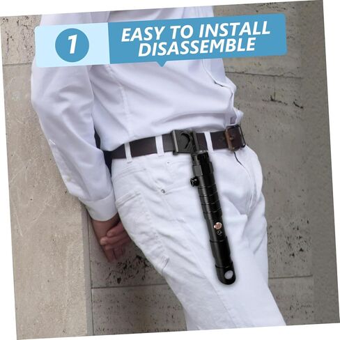 Metal Sword Handle Belt Buckle Lightsaber Belt Clip Cosplay Accessories Lightweight Waist Holder Clip for Party in Saudi Arabia