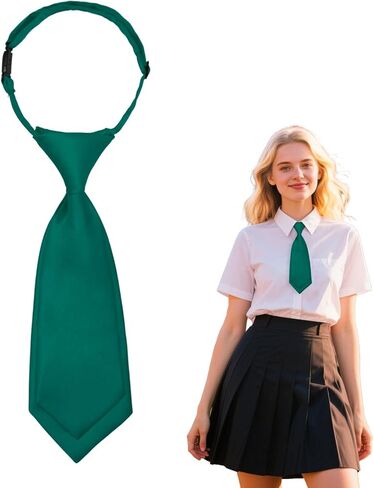 Neck Ties for Women Girls, Adjustable Pre-Tied Womens Tie Cute Ladies Neckties for School Uniform Cosplay Daily in Saudi Arabia